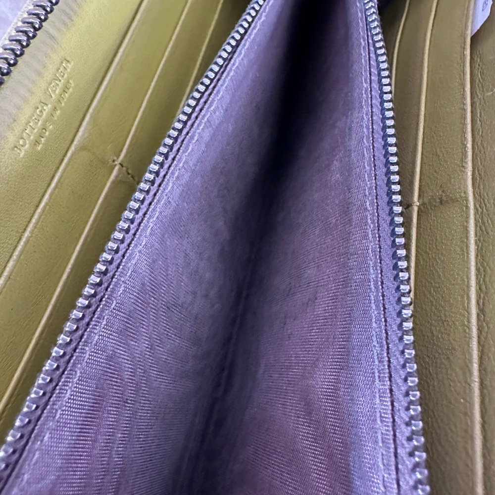 Yellow Woven Wallet with Zipper - Picture 9 of 16
